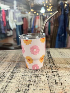 Darling Effect 2oz Tiny Tumbler Darling Daisy Peach