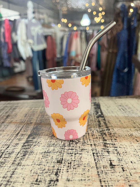 Darling Effect 2oz Tiny Tumbler Darling Daisy Peach