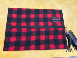 Makeup Junkie Bag Large Buffalo Plaid