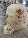 The Darling Effect Teddy Pouch Square Dainty Floral Pink