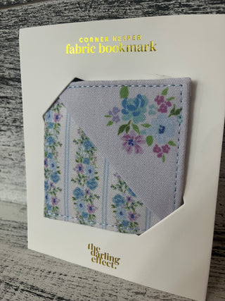 The Darling Effect Fabric Bookmark - Petal Parade Blue