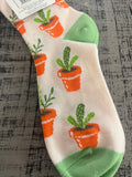 World's Softest Socks Garden Mini Crew Potted Plants Socks