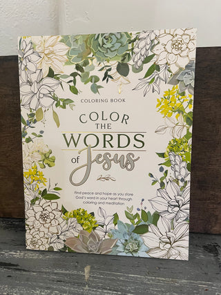 Christian Art Gifts Coloring Book Color the Words of Jesus