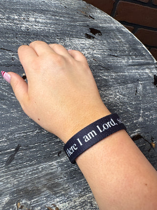Here I Am Lord, Send Me Bible Verse Bracelet