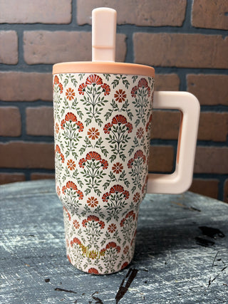 20 oz Lifestyle Flip Straw Tumbler - Everbloom Dusty Rose