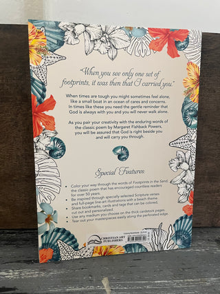 Christian Art Gifts Coloring Book Footprints in the Sand