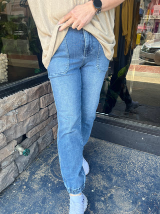 Judy Blue HW Denim Jogger - Plus Sizes