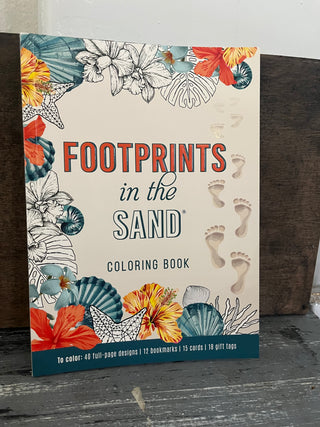 Christian Art Gifts Coloring Book Footprints in the Sand