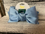 The Darling Effect Satin Bow Claw Clip Blue