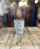 Darling Effect 2oz Tiny Tumbler Dainty Floral Blue