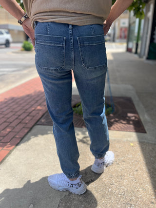 Judy Blue HW Denim Jogger - Regular Sizes
