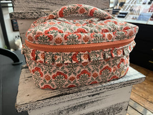 The Darling Effect Glam & Go Quilted Cosmetic Bag Everbloom Dusty Rose
