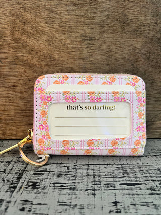 Darling Effect Petal Parade Pink Zip Around Wallet