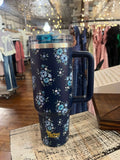 Darling Effect 40oz Lifestyle Flip Straw Tumbler Endless Daydream Navy