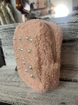 The Darling Effect Teddy Pouch Square Pearl Blush
