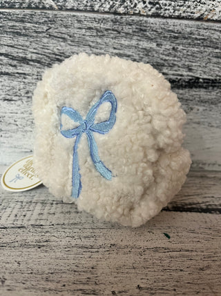 The Darling Effect Teddy Pouch Circle Bow Blue