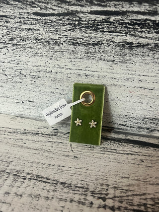 Splendid Iris Gold Flower Earring