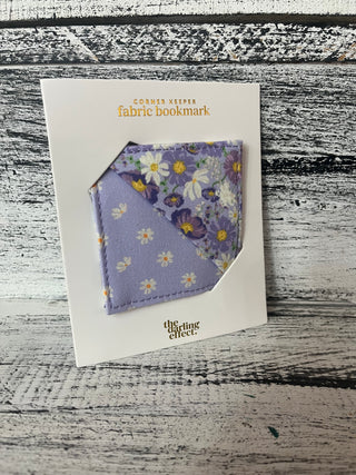 The Darling Effect Fabric Bookmark - Bouquet Beauty Purple