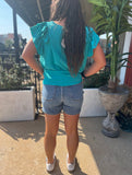 Judy Blue 2 Button Mid Length Dad Shorts - Plus Sizes