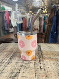 Darling Effect 2oz Tiny Tumbler Darling Daisy Peach