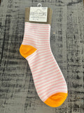 World's Softest Socks Garden Mini Crew Rose Stripe Socks