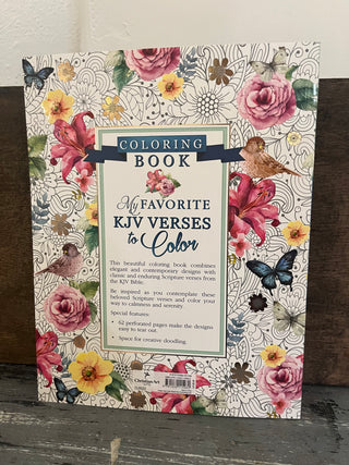 Christian Art Gifts Coloring Book My Favorite KJV Verses