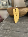 Darling Effect Mustard Woven Keychain Wallet