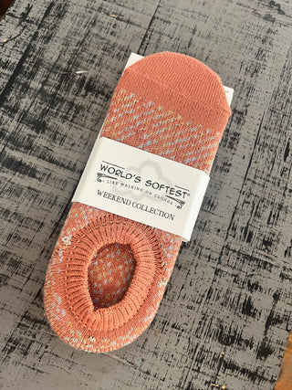 World's Softest Socks Check No Show OS Chutney Socks