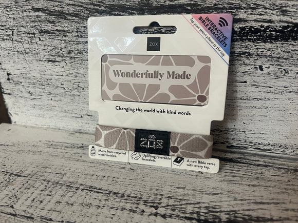 ZOX Wonderfully Made Bible Verse Bracelet