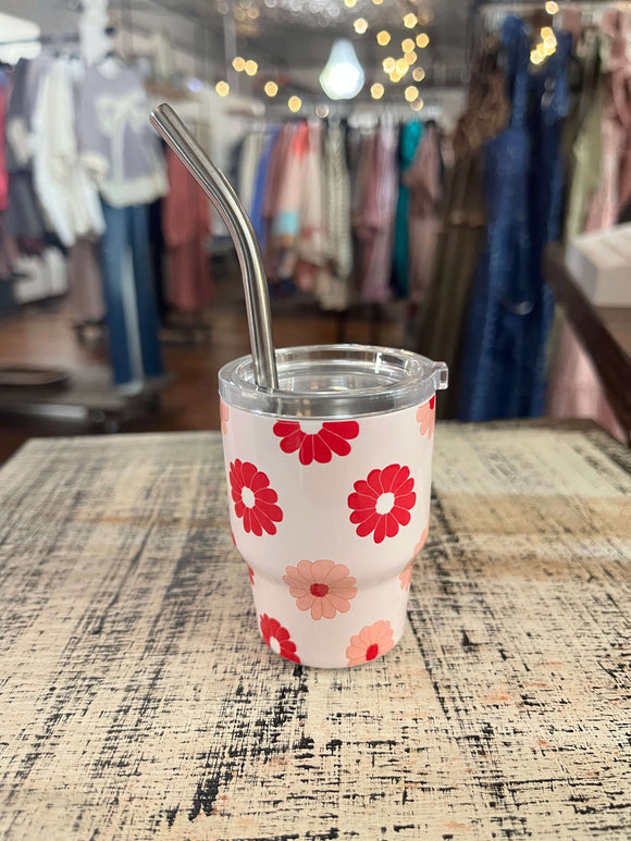 Darling Effect 2oz Tiny Tumbler Darling Daisy Hot Pink