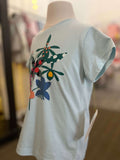 Tea Collection Tropical Orchds Graphic Tee