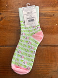 World's Softest Socks Mini Crew I Heart Gardening Socks