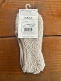 World's Softest Socks Cozy Footsie OS Taupe Socks