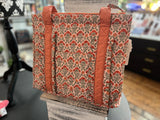 The Darling Effect The Everyday Quilted Tote Bag Everbloom Dusty Rose