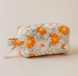 The Darling Effect Essentials Quilted Cosmetic Pouch Bouquet Beauty Sage