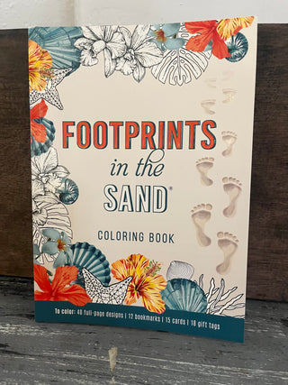Christian Art Gifts Coloring Book Footprints in the Sand