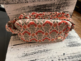 The Darling Effect Essentials Quilted Cosmetic Pouch Everbloom Dusty Rose