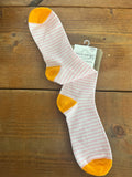 World's Softest Socks Garden Mini Crew Rose Stripe Socks