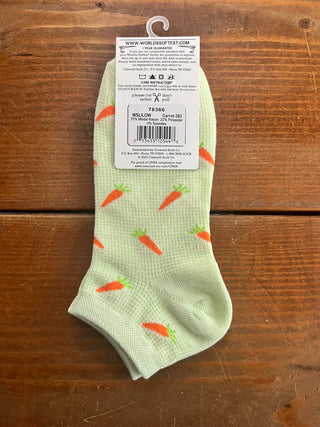 World's Softest Socks Garden Low Carrots Socks