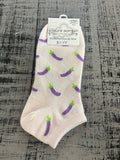 World's Softest Socks Garden Low Eggplant Socks