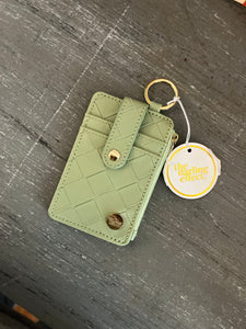 Darling Effect Sage Woven Keychain Wallet