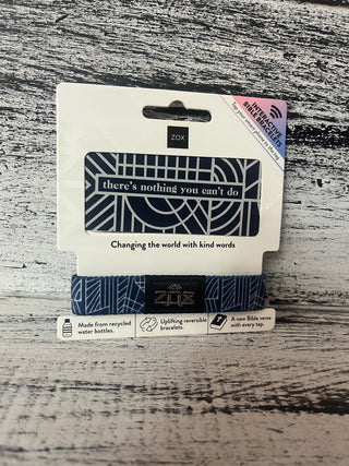 ZOX There's Nothing You Can't Do Bible Verse Bracelet