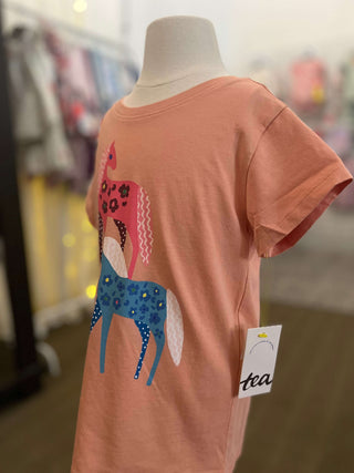 Tea Collection Fado Rose Brazillian Horse Graphic Tee