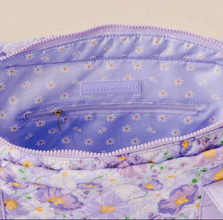 The Darling Effect The Everyday Quilted Tote Bag Bouquet Beauty Purple