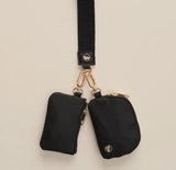 The Darling Effect Black Dynamic Duo Wristlet