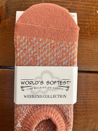 World's Softest Socks Check No Show OS Chutney Socks