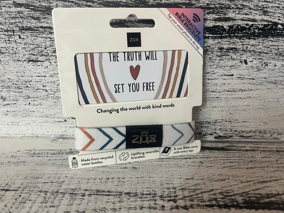 ZOX The Truth Will Set You Free Bible Verse Bracelet