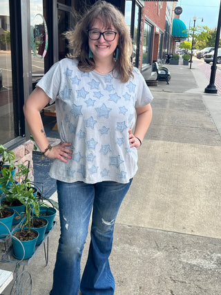 Blue Velvet Blue Chasing Stars Tee