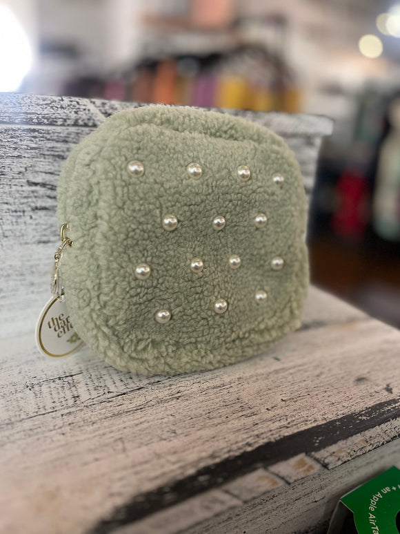 The Darling Effect Teddy Pouch Square Pearl Sage