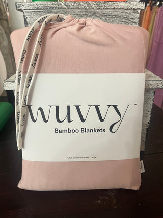 Wuvvy Large Blush Bamboo Blanket